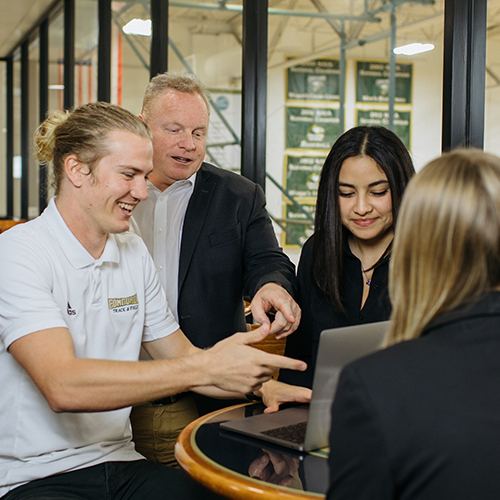 Mark Francis and Sports Business Students