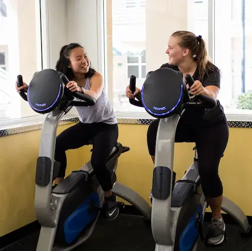 Students in CU Active gym