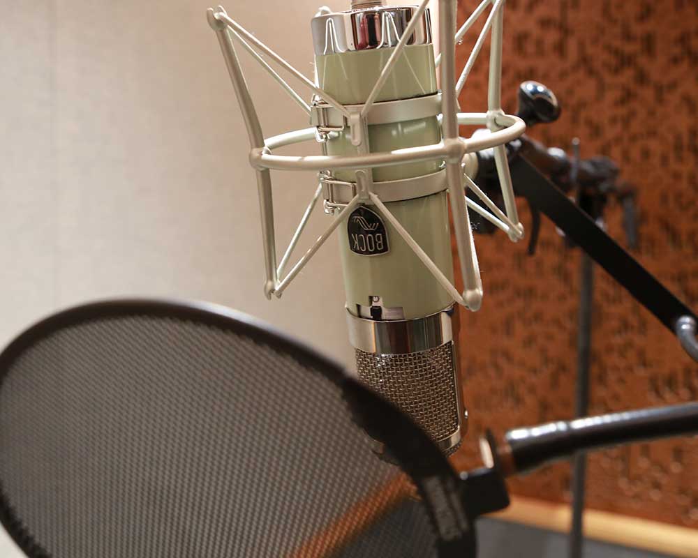 Mac workstation in use