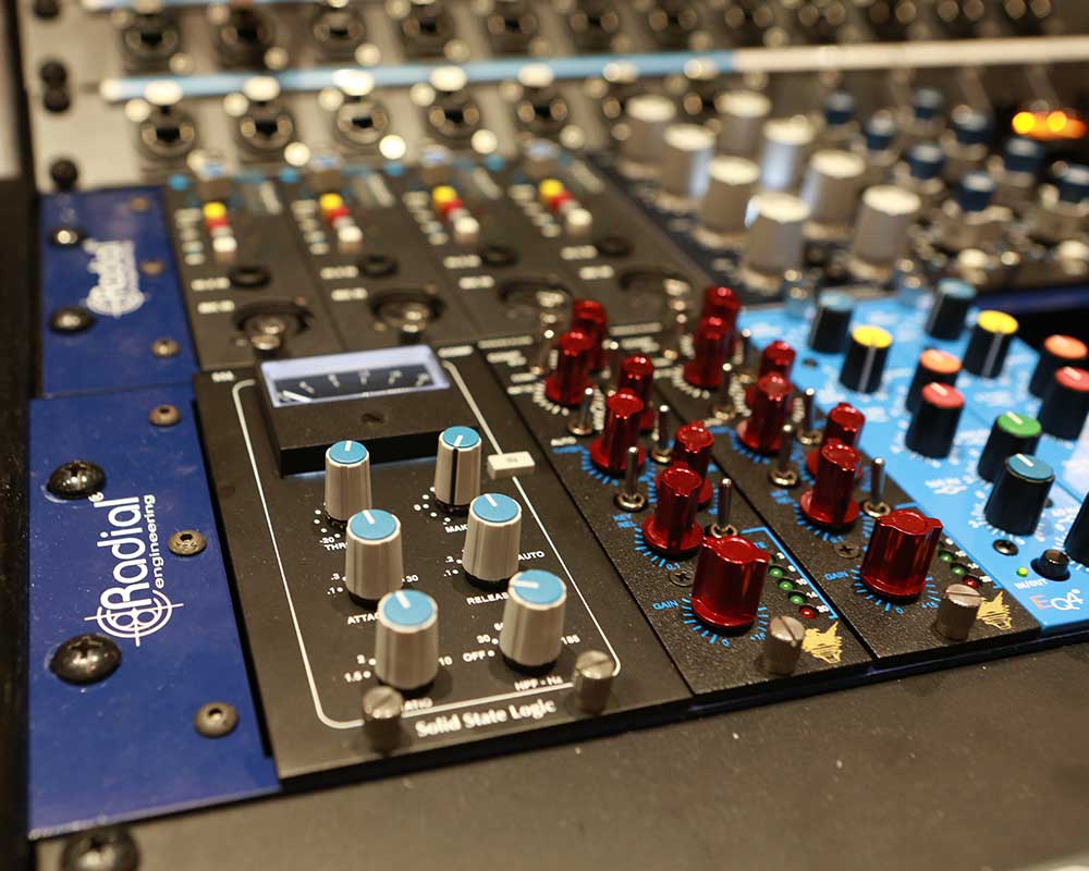 Mac workstation in use