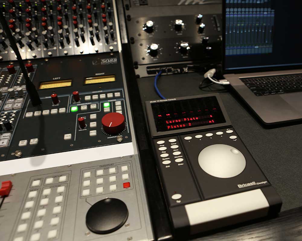 Mac workstation in use