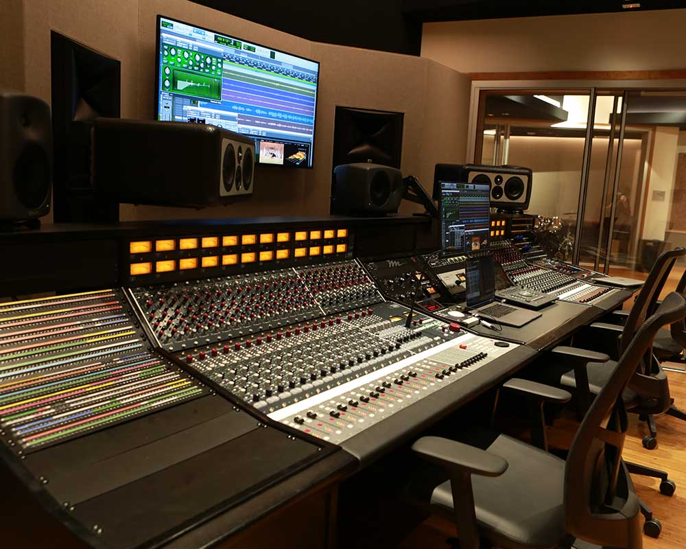 Mac workstation in use