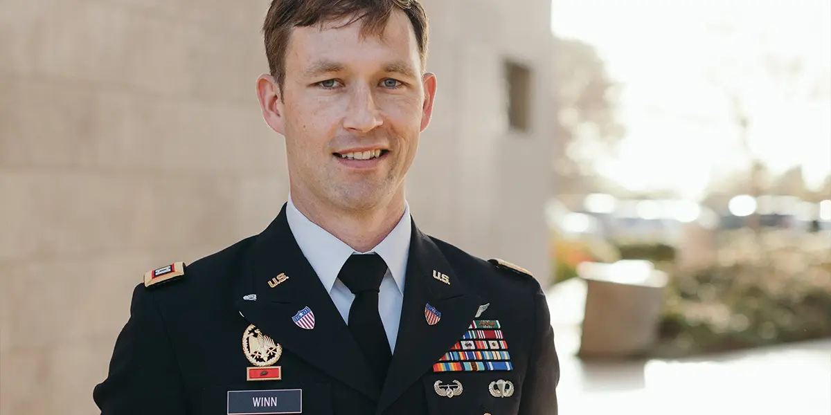 Justin Winn with family and  Concordia University Irvine professors