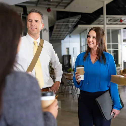 Group of professional men and women in a meeting