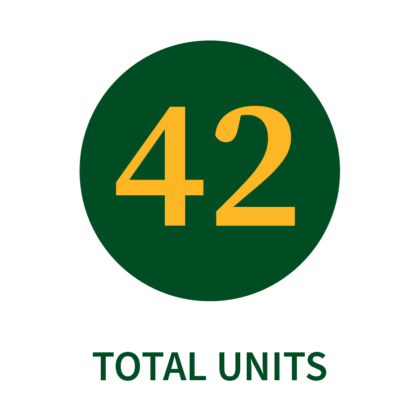 42 total units