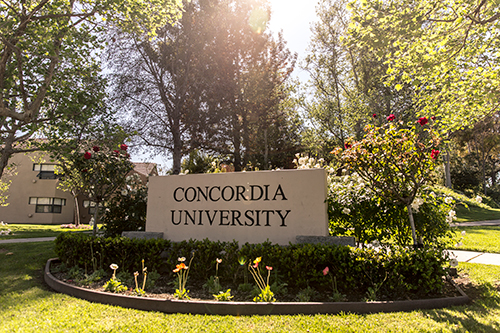 Concordia University Irvine sign