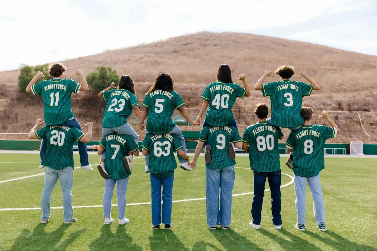 Group of students posed together