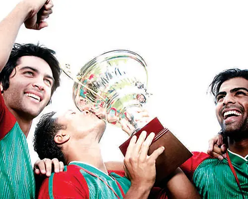 Team celebrating after a championship