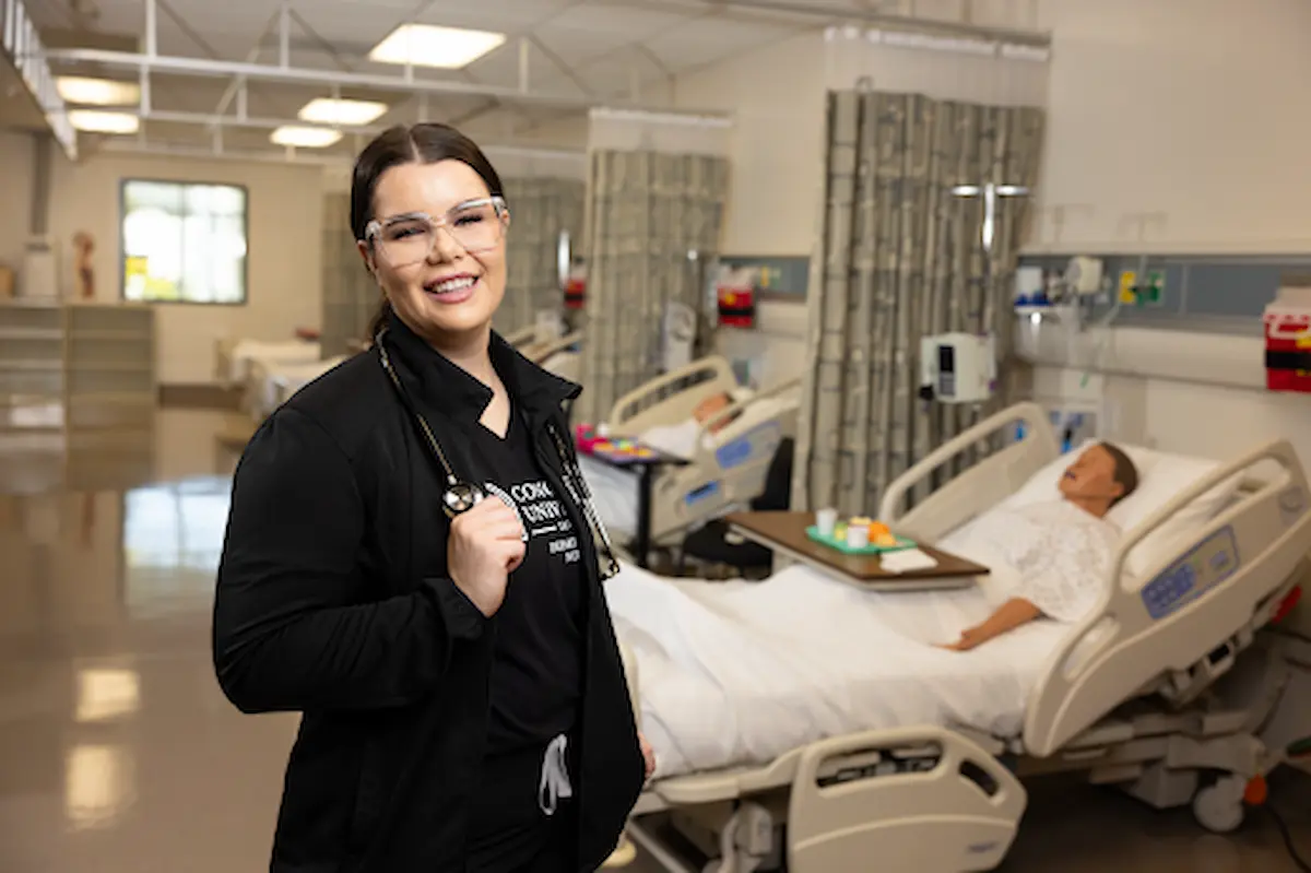 Nurse in a Hospital Bed Room