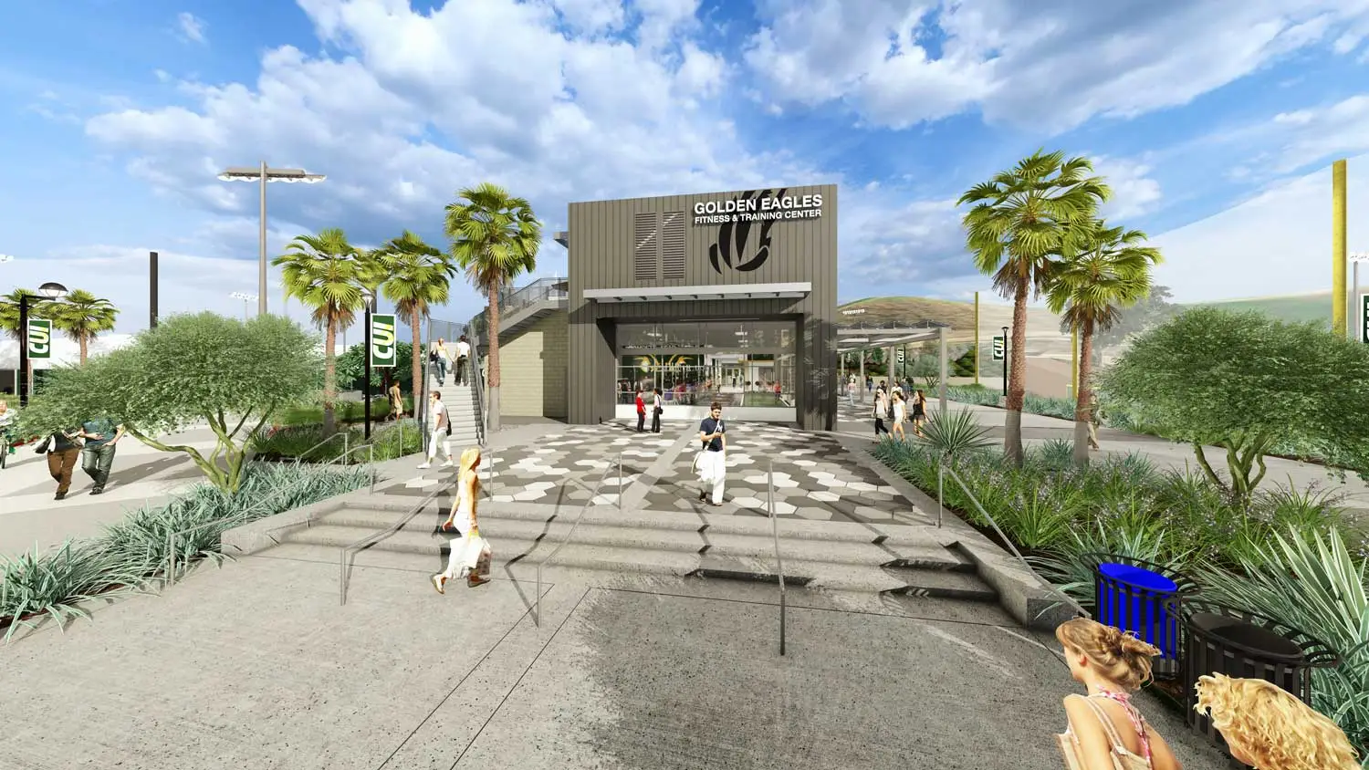 Rendering of new gym facilities